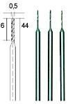 Вольфрам-ванадиевые свёрла Proxxon, 0,5 мм., 3 шт. (28864)