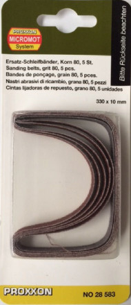 Шлифовальная лента для Proxxon BS/E, корунд, зерн. 80, 5 шт. (28583) Шлифовальная лента для Proxxon BS/E, корунд, зерн. 80, 5 шт. (28583)
