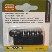 Набор стальных цанг Proxxon Micromot, 6 шт. с цанг. зажимом (28940) Набор стальных цанг Proxxon Micromot, 6 шт. с цанг. зажимом (28940)