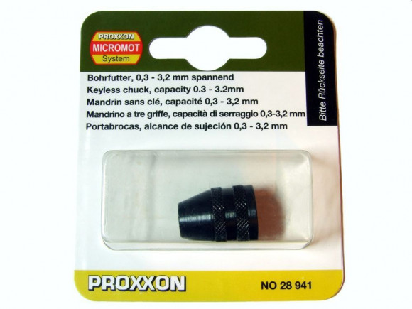 Трехкулачковый стальной патрон без ключа Proxxon Micromot ( 0.5 - 3.2 мм) (28941) 