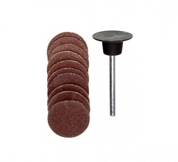 Шлифовальные круги Proxxon с дискодержателем ø.18 мм., зерн. К 120 и К150 по 5 шт. (28982) 