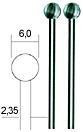 Фрезы Proxxon набор 2 шт., шар, диаметр 6 мм. (28725) 