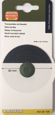 Отрезной армированный диск Proxxon диаметр 80 мм. (28729) Отрезной армированный диск Proxxon диаметр 80 мм. (28729)