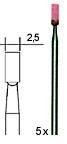 Шлифовальные насадки Proxxon из корунда, цилиндр, 5 шт. (28774) 