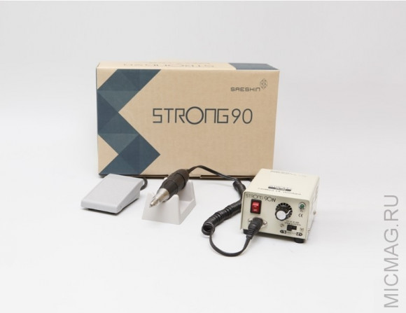 Бормашина Strong 90N/102 с педалью в коробке 