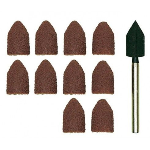 Шлиф. конусы Proxxon с держателем, ø8 мм, зерн. К 80 и К150 по 5 шт. (28987) 