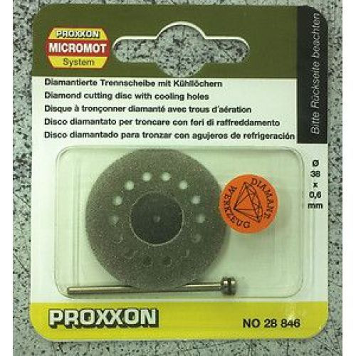 Алмазный отрезной диск Proxxon 38мм. с вентиляционными отверстиями (28846) Алмазный отрезной диск Proxxon 38мм. с вентиляционными отверстиями (28846)
