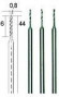 Вольфрам-ванадиевые свёрла Proxxon, 0,8 мм., 3 шт. (28852) 