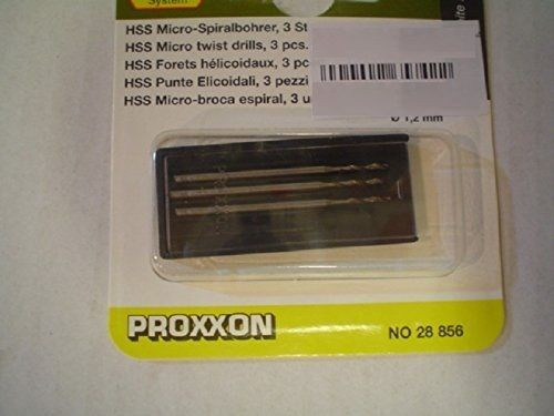 Вольфрам-ванадиевые свёрла Proxxon, 1.2 мм., 3 шт. (28856) 